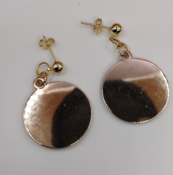 Louis Vuitton Zipper pulls (2) 25 mm plus .925 Earring Posts, Black - Picture 3 of 5